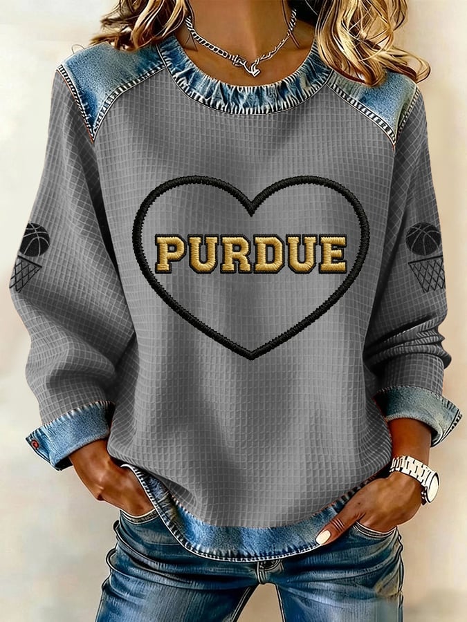 Women's Basketball Print Casual Top