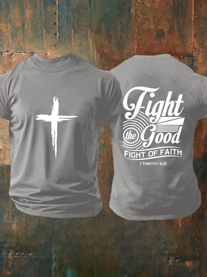 🔥Buy 3 Get 15% Off🔥Men's Faith  Printed Casual T-Shirt