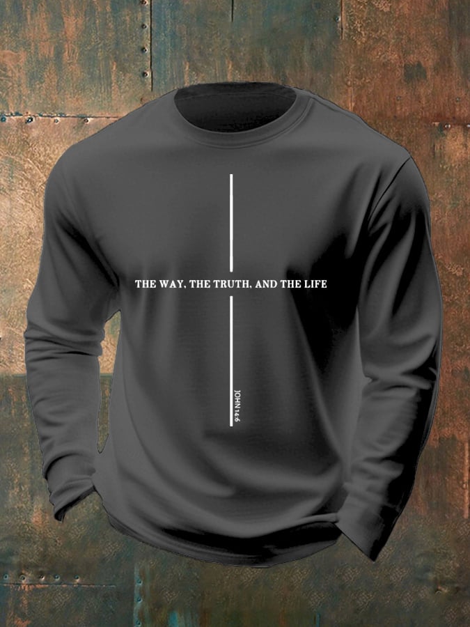 🔥Buy 3 Get 15% Off🔥Men's Casual Faith Long-Sleeved T-Shirt