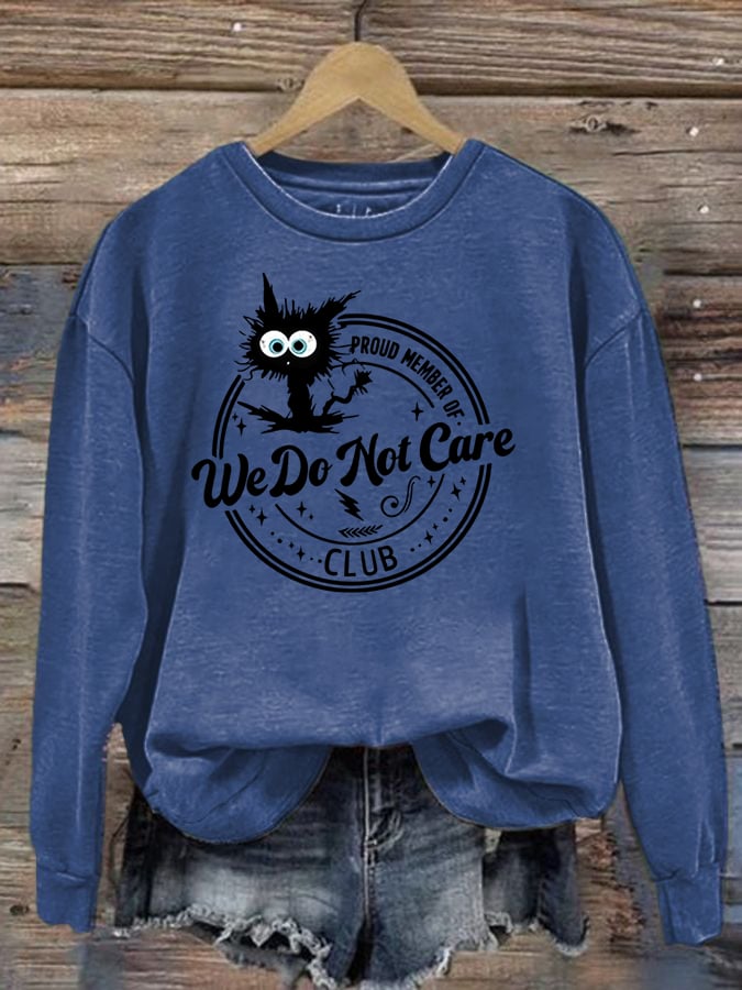 Retro Funny Proud Member Of  Print Sweatshirt