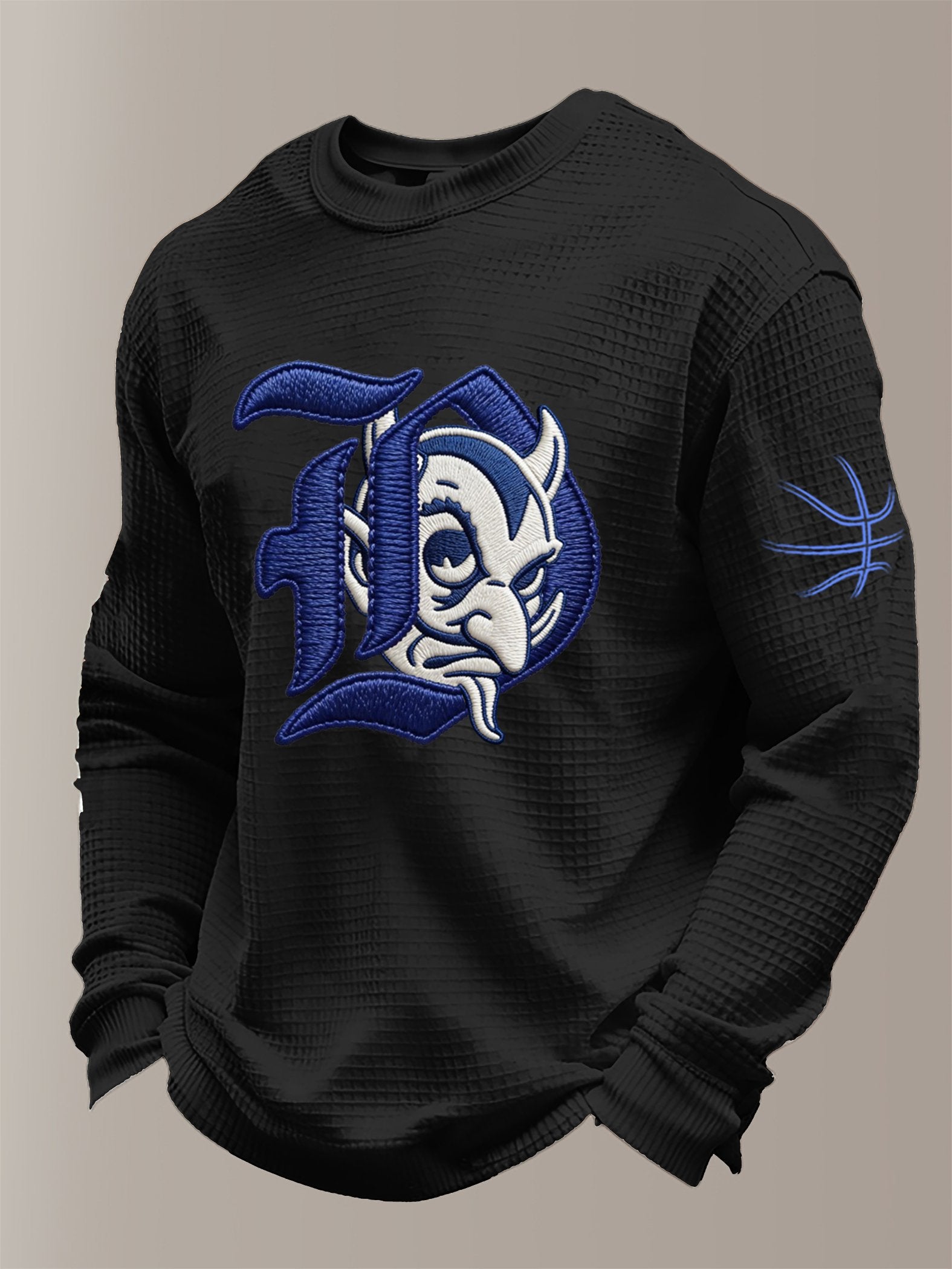 Men's Basketball Waffle Knit Long-Sleeve T-Shirt