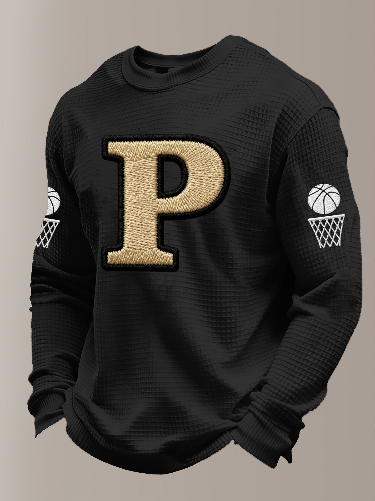 Men's Basketball Printed Casual Long-Sleeved Top