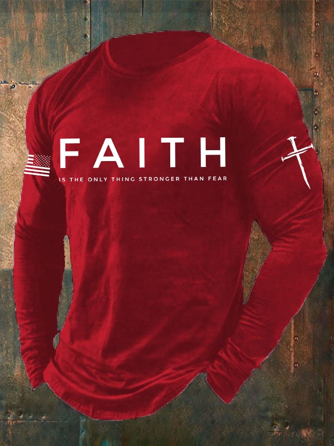 🔥Buy 3 Get 15% Off🔥Men'S Faith Print Casuasl T-Shirt