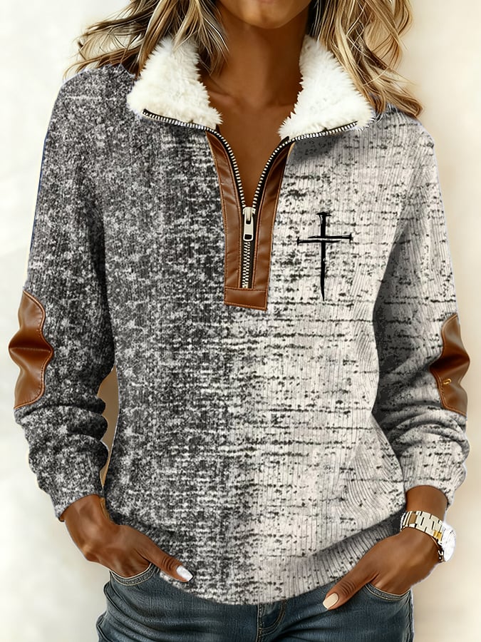 Women's Classic Cross Casual Sweatshirt