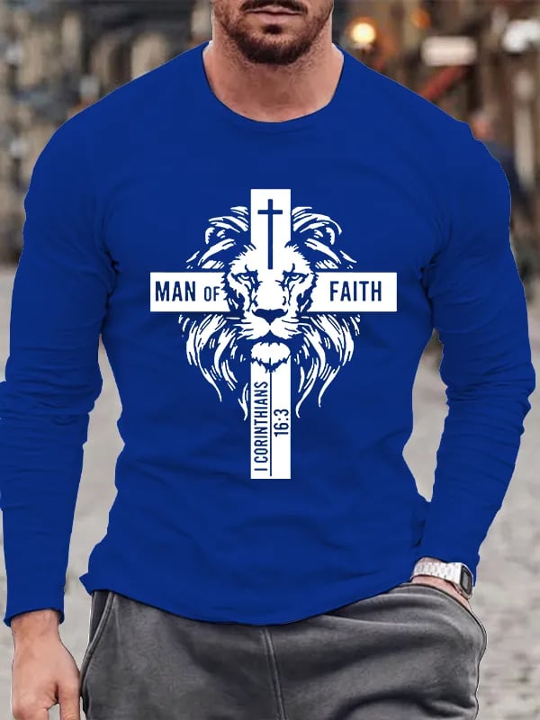 🔥Buy 3 Get 15% Off🔥Women's Man Of Faith  Print Shirt