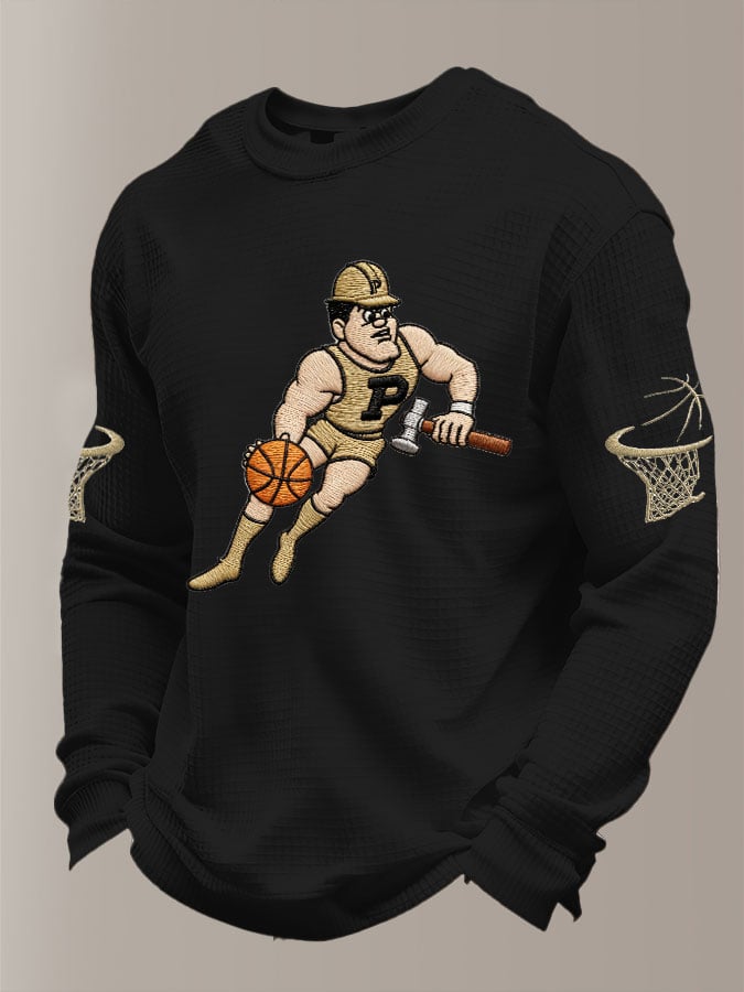 Men's Basketball Waffle Knit Long-Sleeve T-Shirt