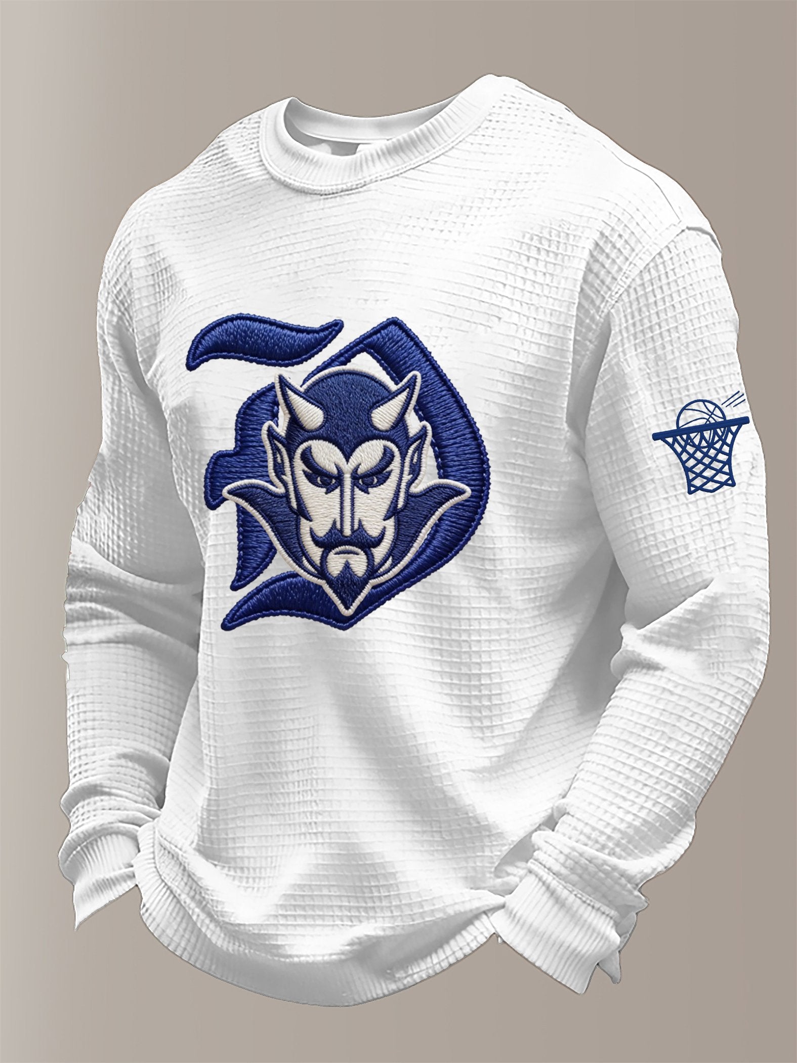 Men's Basketball Waffle Knit Long-Sleeve T-Shirt