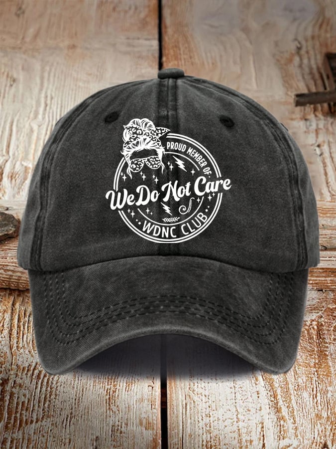 Retro Proud Member Of WDNC Club Menopause Perimenopause Print Baseball Cap