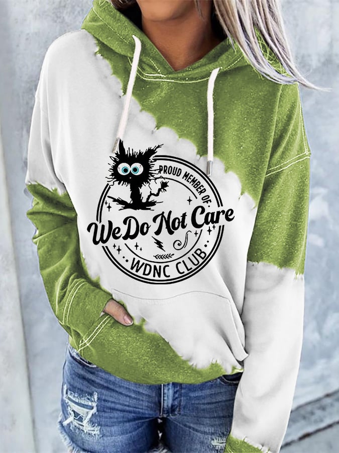 Retro Funny Proud Member Of WDNC Club Menopause Perimenopause Print Hoodie