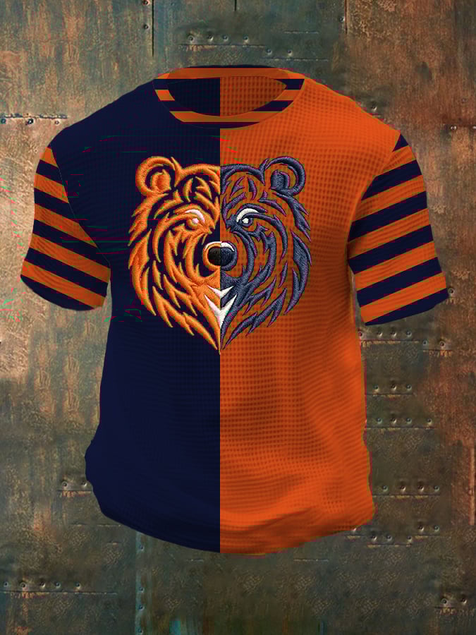 Men's Rugby Waffle Crew Neck T-Shirt