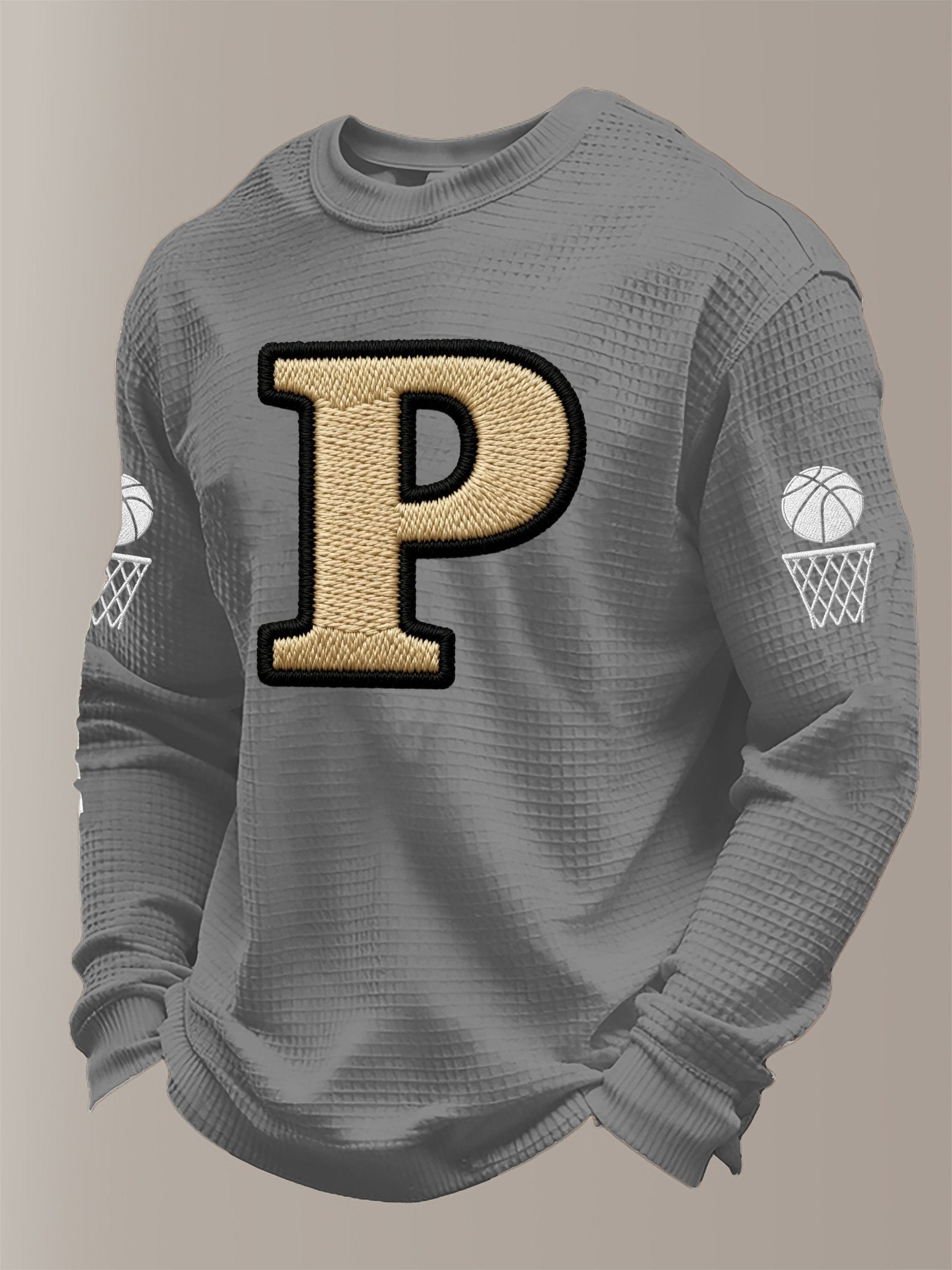 Men's Basketball Printed Casual Long-Sleeved Top