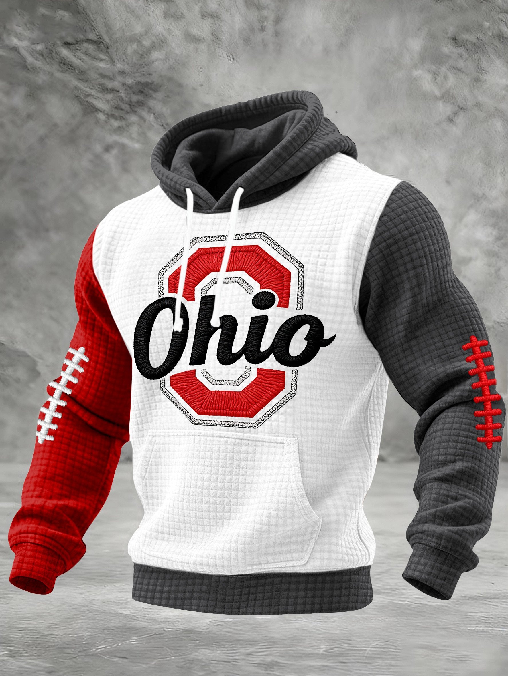 Men's Football Print Hoodie