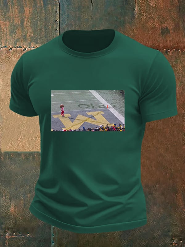 Men's  Vintage Buckeyee Ohioo Snow  T-shirt