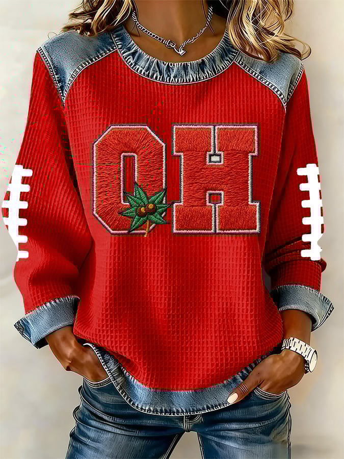 Women's Jesus The Way The Truth The Life Cross Print Casual Sweatshirt