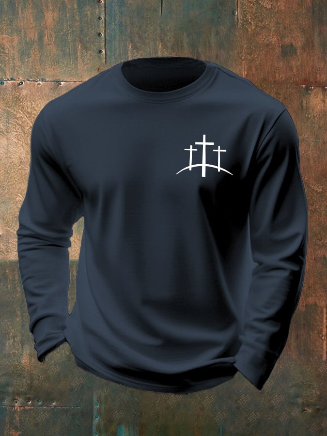 🔥Buy 3 Get 15% Off🔥Men's Casual Faith Long-Sleeved T-Shirt
