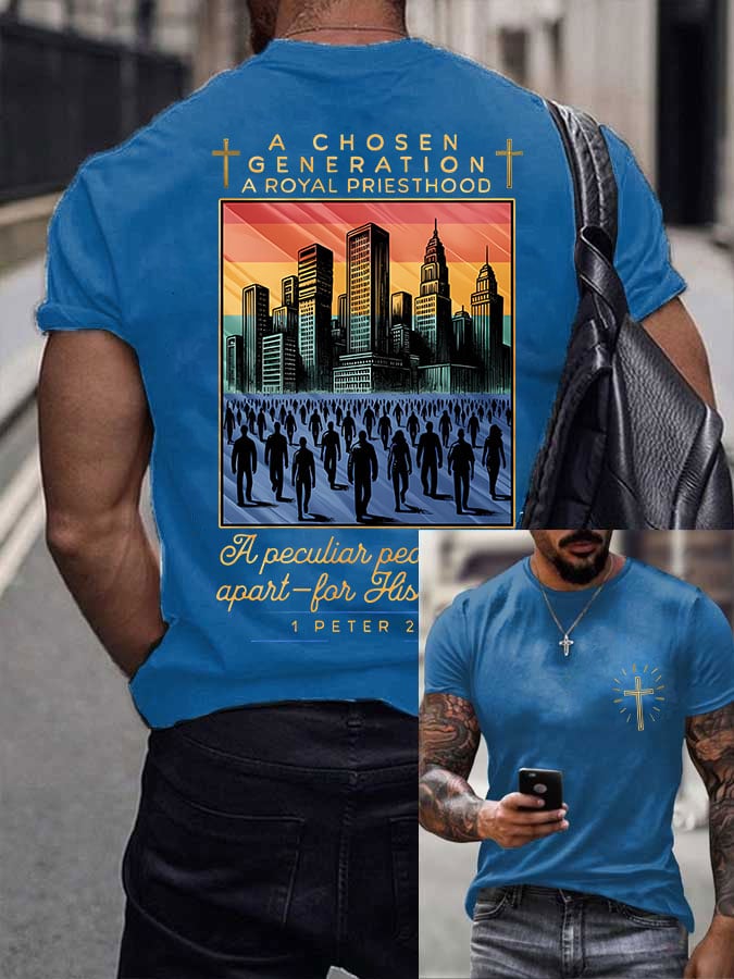 🔥Buy 3 Get 15% Off🔥Men's A Chosen Generation A Royal Priesthood  Printed Shirt