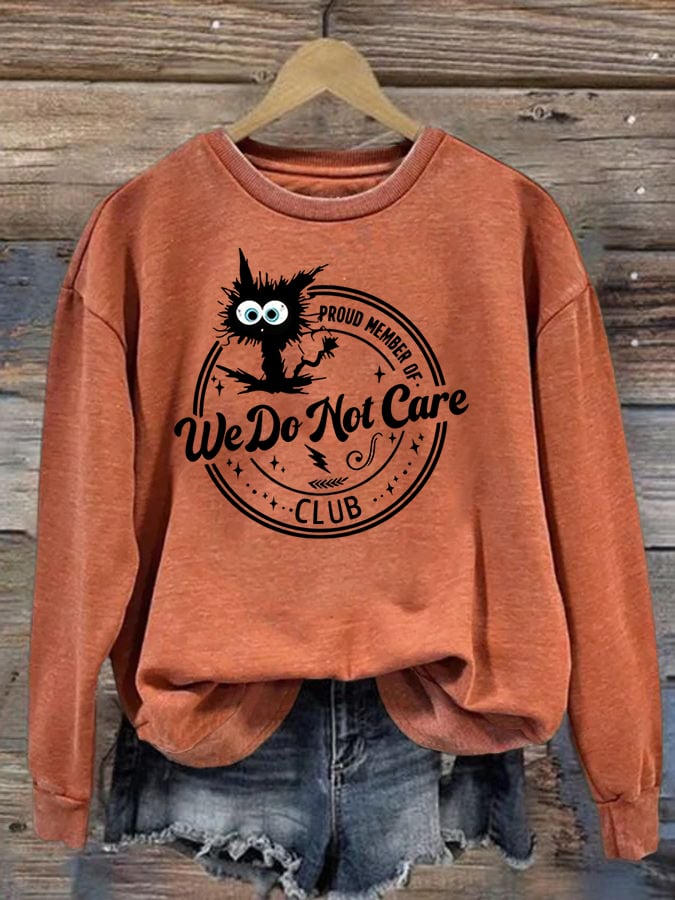 Retro Funny Proud Member Of  Print Sweatshirt