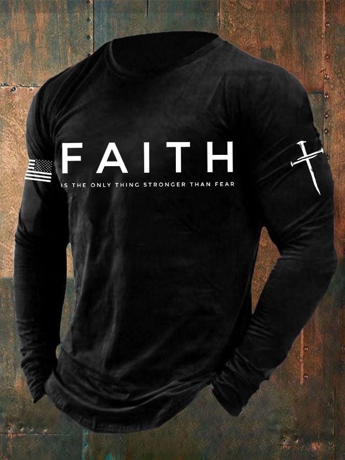 🔥Buy 3 Get 15% Off🔥Men'S Faith Print Casuasl T-Shirt
