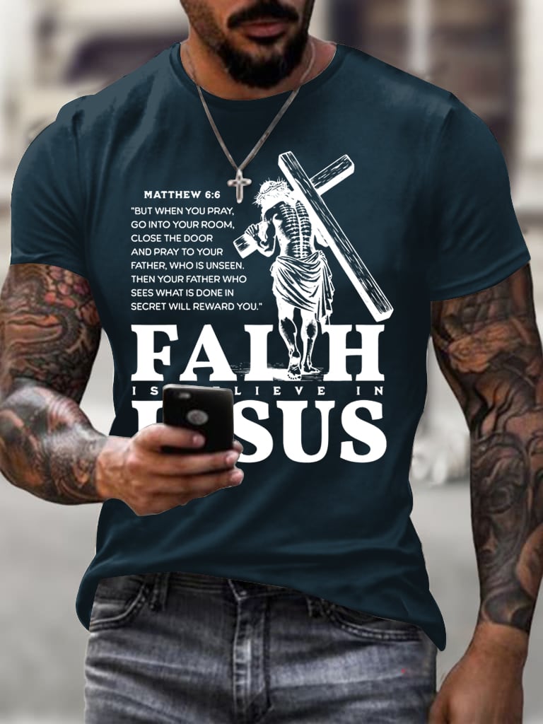 🔥Buy 3 Get 15% Off🔥Men's Jesus Faith T-Shirt