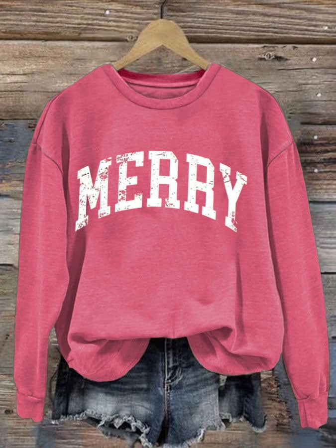 Women'S Merry Christmas Sweatshirt