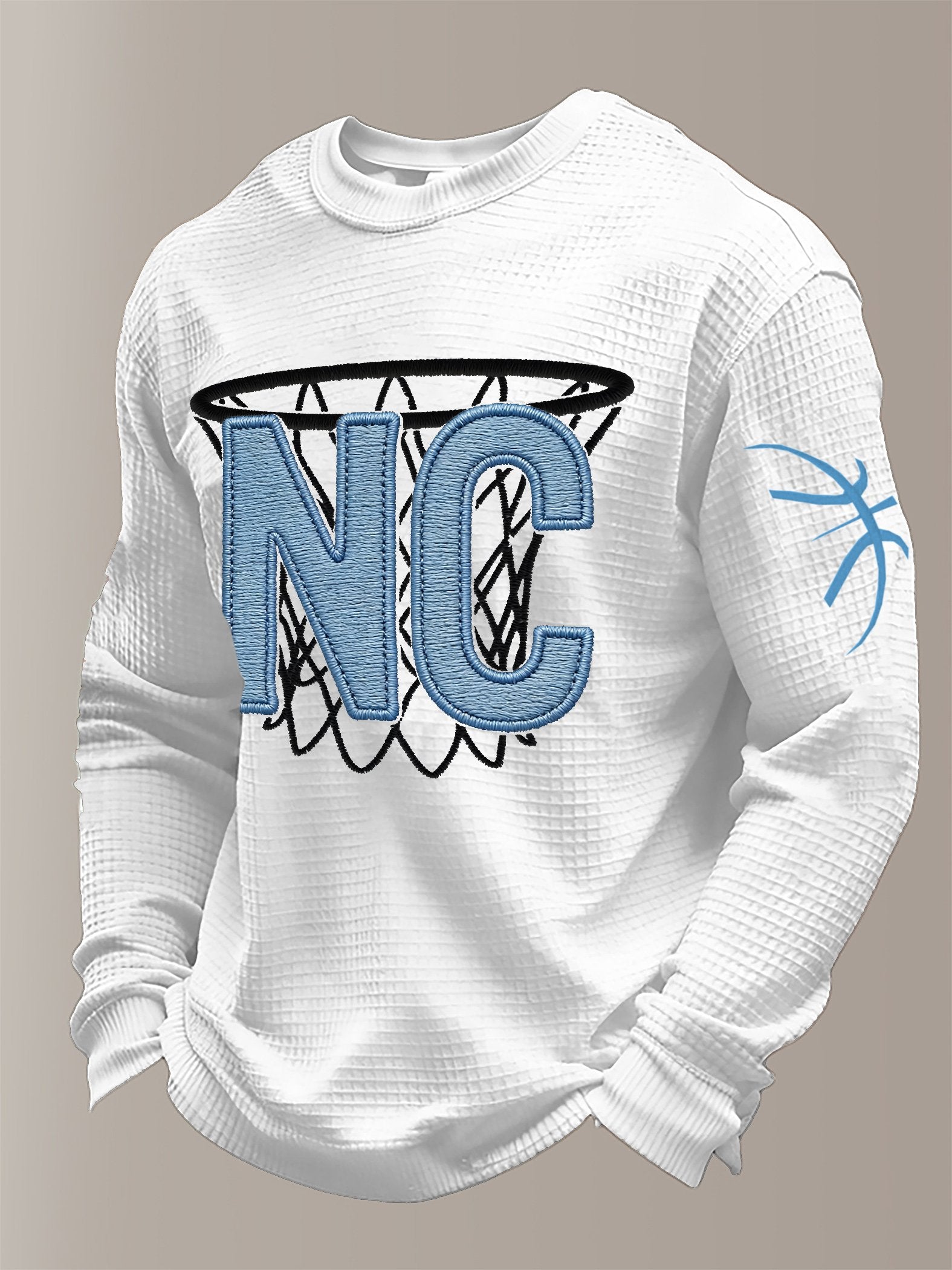 Men's Basketball Waffle Knit Long-Sleeve T-Shirt