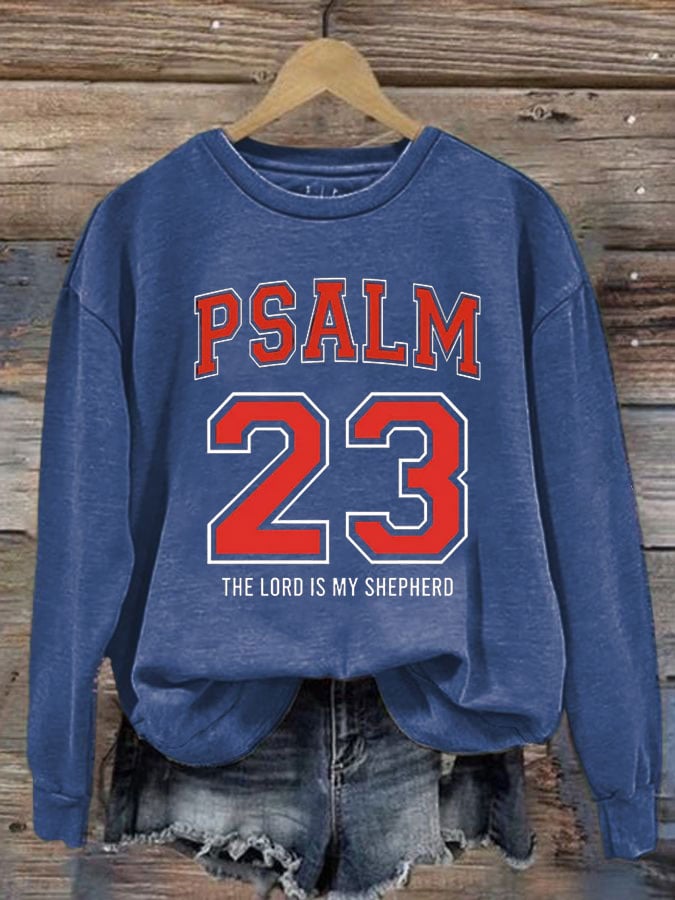 Women's PSALM 23 THE LORD IS MY SHEPHERD Sweatshirt