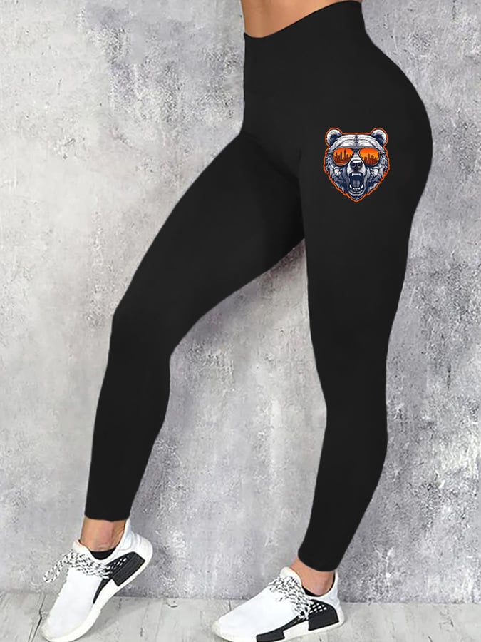 Women's Rugby Print Leggings