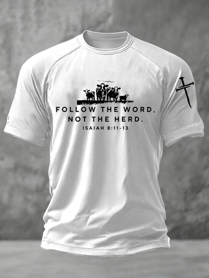 🔥Buy 3 Get 15% Off🔥Men's Faith Print Casual T-Shirt