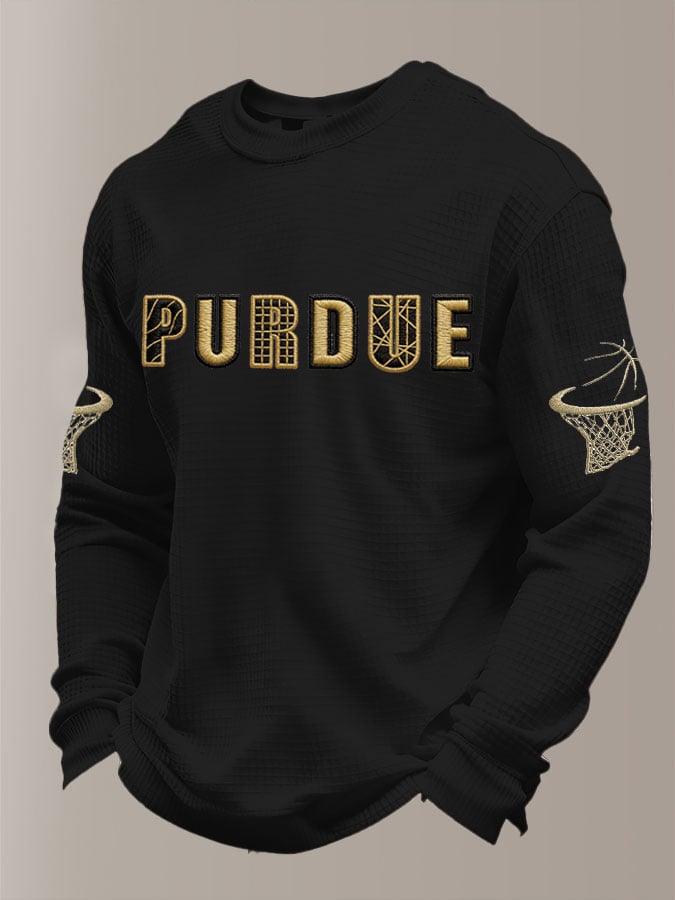Men's Basketball Waffle Knit Long-Sleeve T-Shirt
