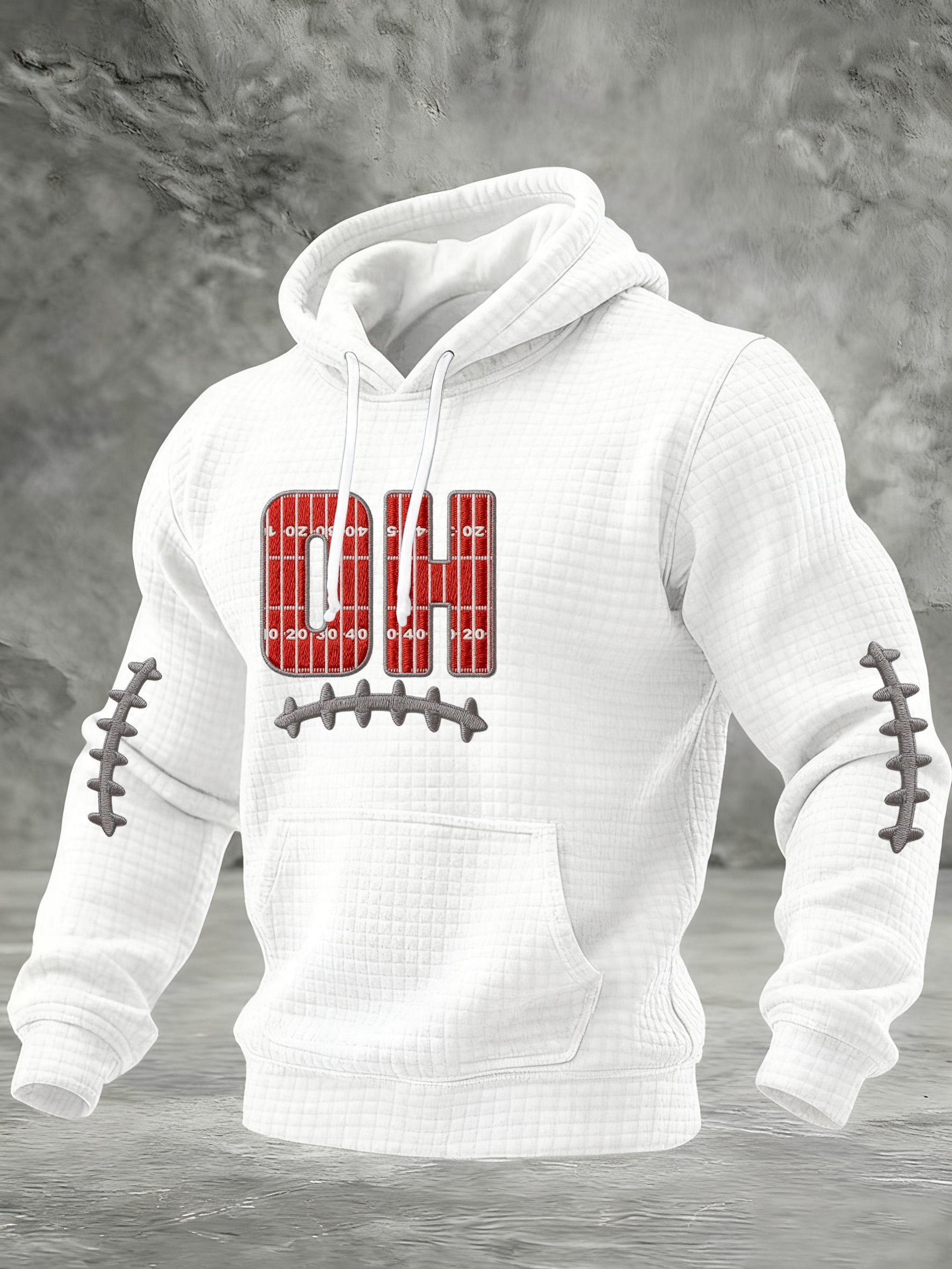 Men's Casual Rugby Print Sweatshirt