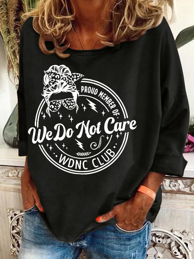 Retro Proud Member Of WDNC Club Menopause Perimenopause Print Sweatshirt