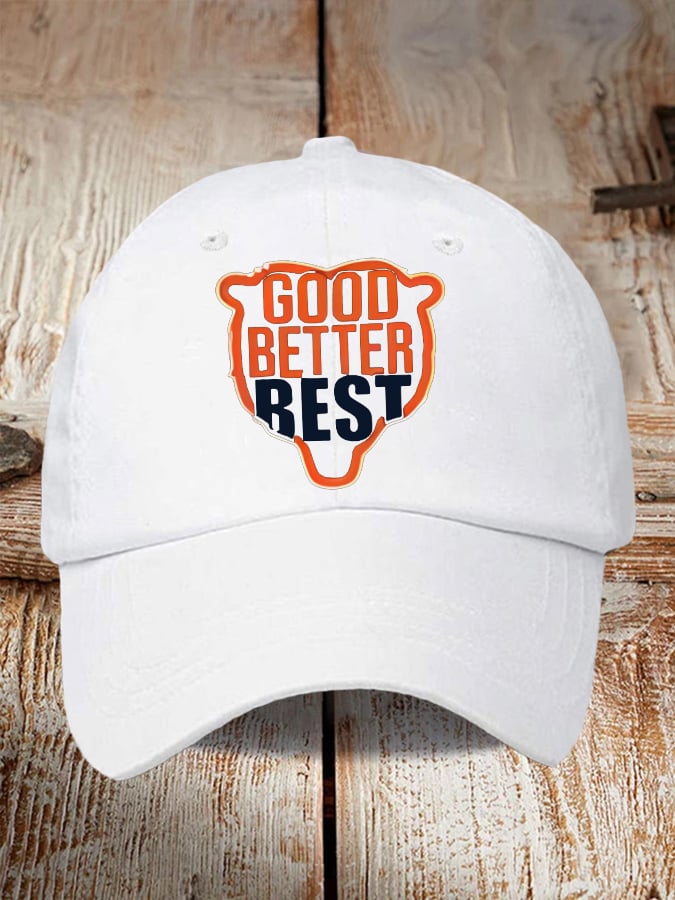 Retro Good Better Best Print Baseball Cap