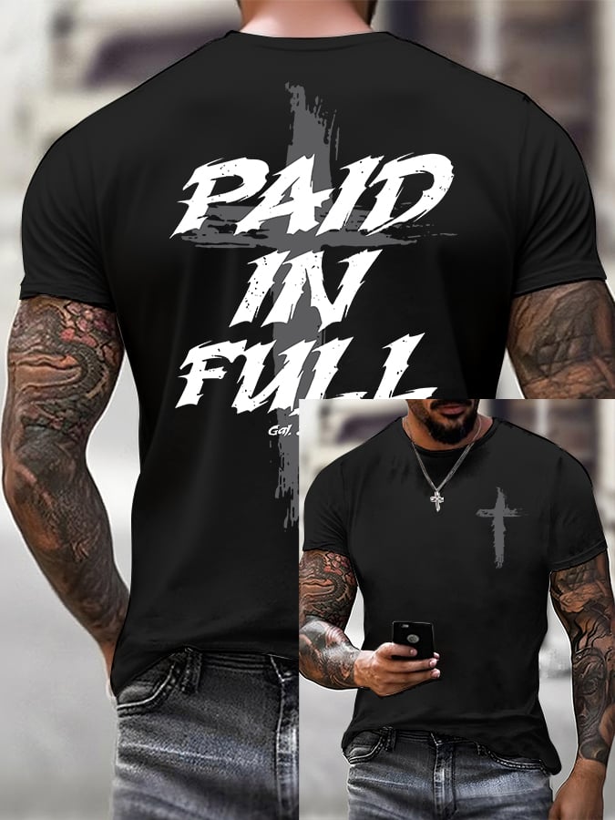 🔥Buy 3 Get 15% Off🔥Men'S Casual Faith Short-Sleeved T-Shirt