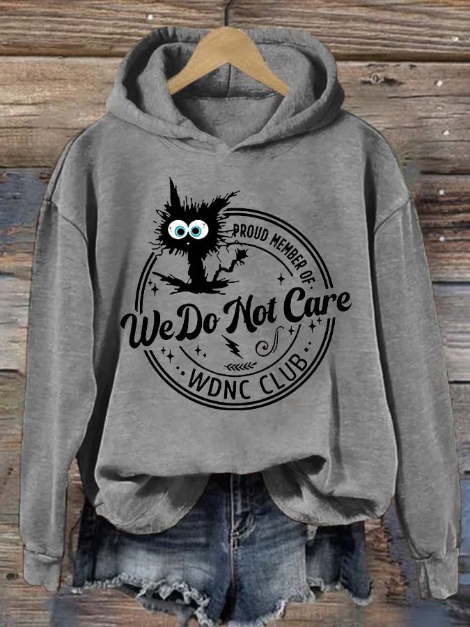 Retro Funny Proud Member Of WDNC Club Menopause Perimenopause Print Hoodie