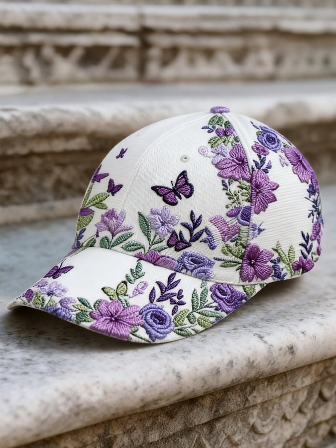 Women's Retro Bohemian Floral Print Casual Hat