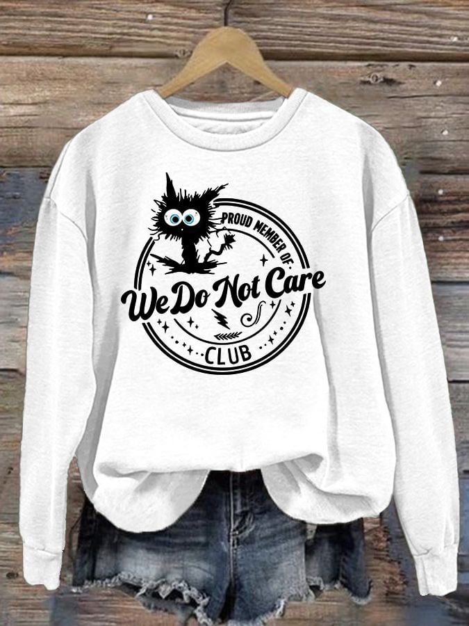 Retro Funny Proud Member Of  Print Sweatshirt