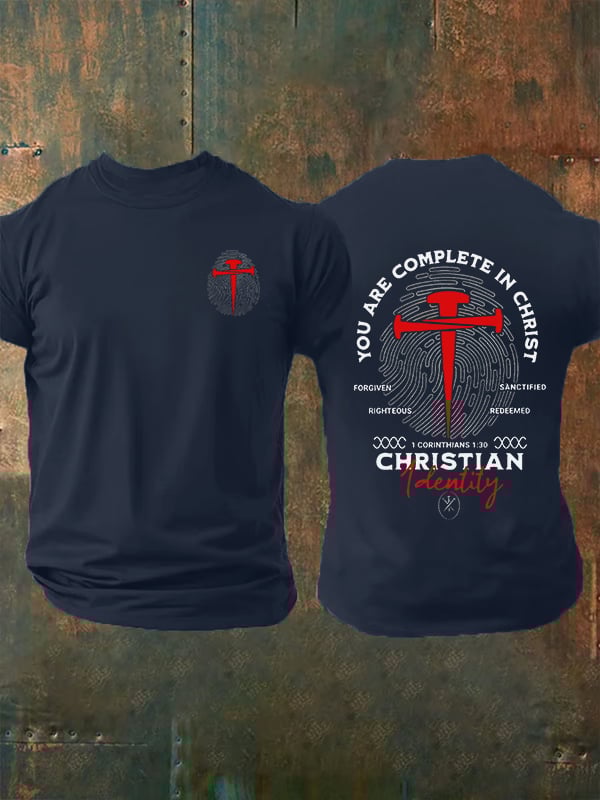 Men's  You Are Complete In Christ Christian  T-Shirt