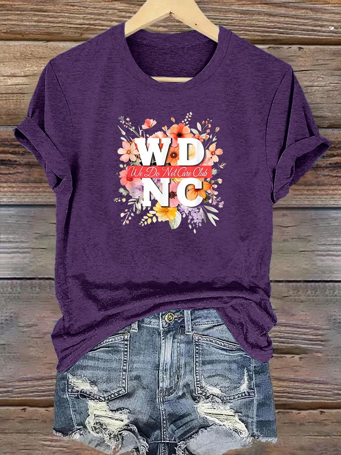 Women's  Retro Funny Proud Member Of Club Menopause Perimenopause Print T-Shirt