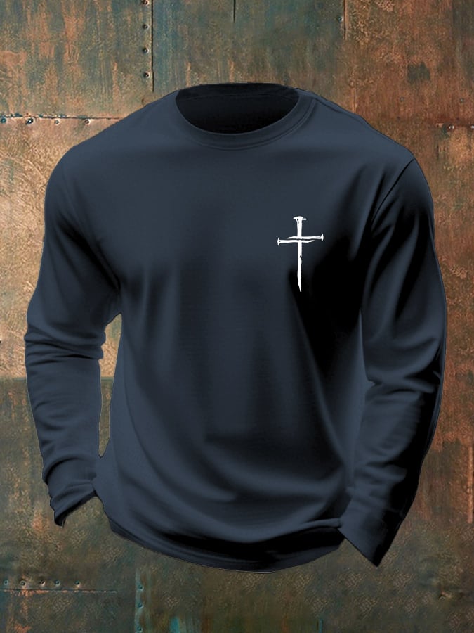 🔥Buy 3 Get 15% Off🔥Men's Casual Faith Long-Sleeved T-Shirt