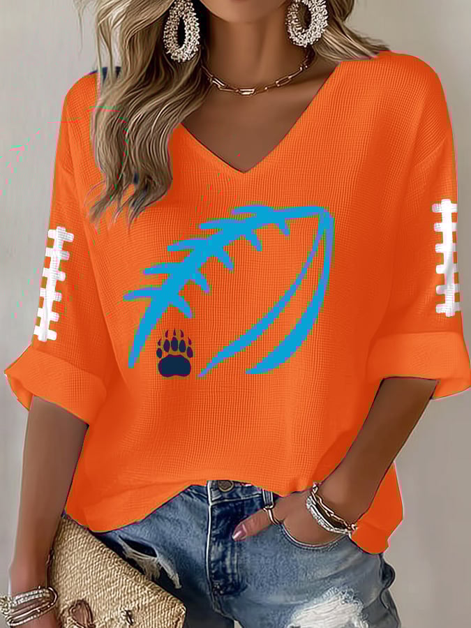 Women's Rugby Waffle Long Sleeve T-Shirt