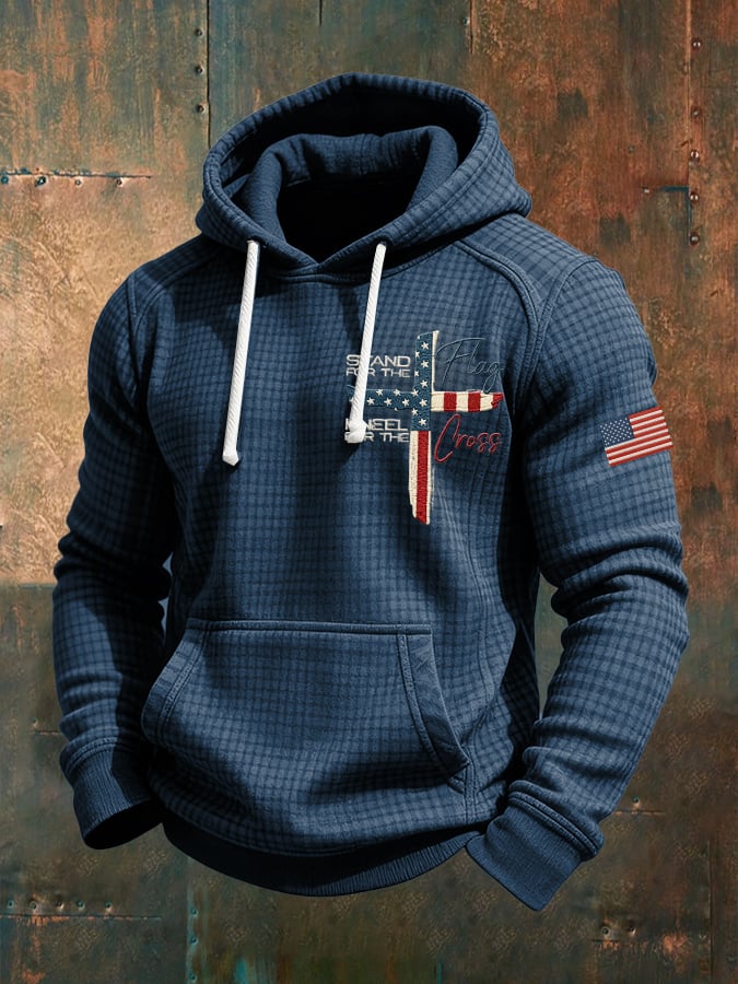 Men's Casual Faith Checkered Jacquard Sweatshirt