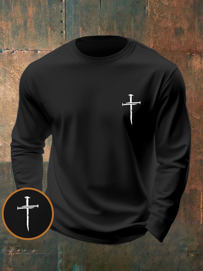 🔥Buy 3 Get 15% Off🔥Men's Casual Faith Long-Sleeved T-Shirt