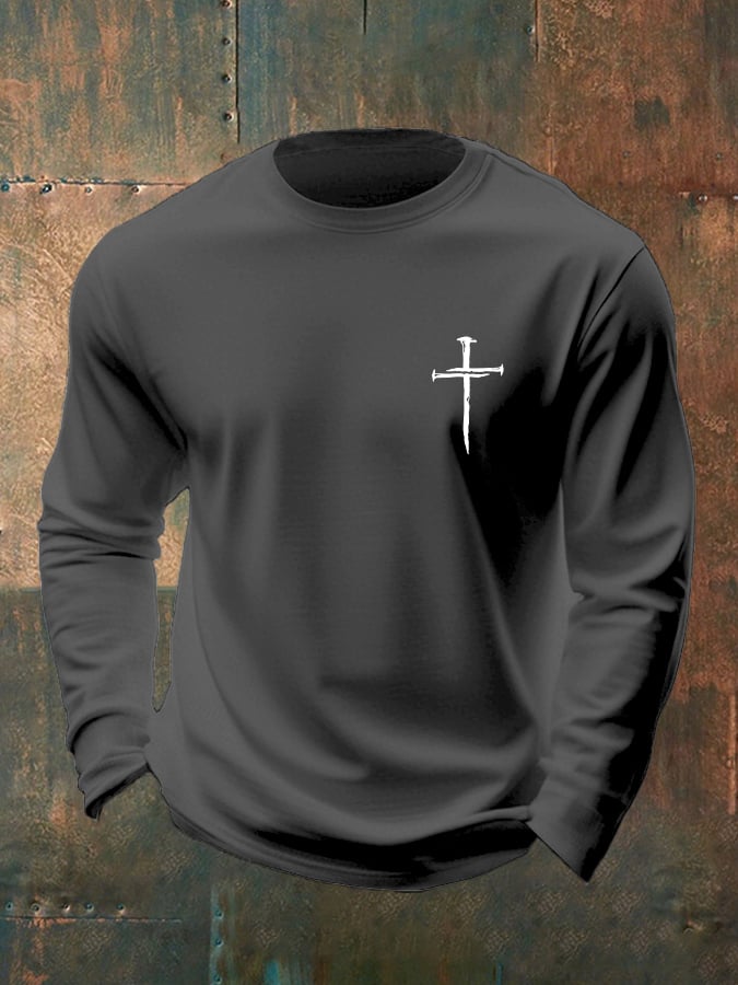 🔥Buy 3 Get 15% Off🔥Men's Casual Faith Long-Sleeved T-Shirt