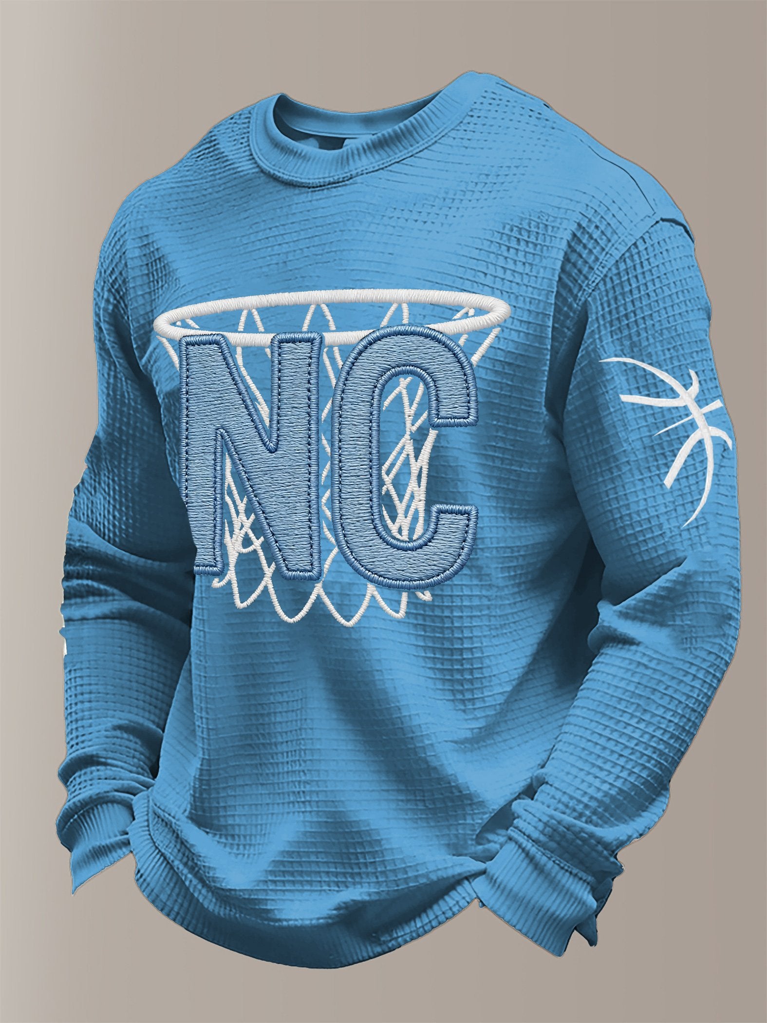 Men's Basketball Waffle Knit Long-Sleeve T-Shirt