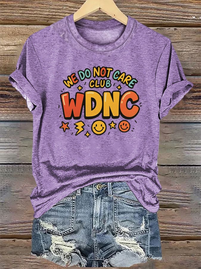 Women's  Retro Funny Proud Member Of Club Menopause Perimenopause Print T-Shirt