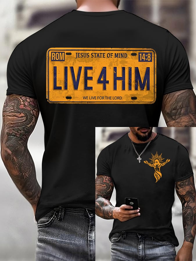 🔥Buy 3 Get 15% Off🔥Men'S Faith Print T-Shirt
