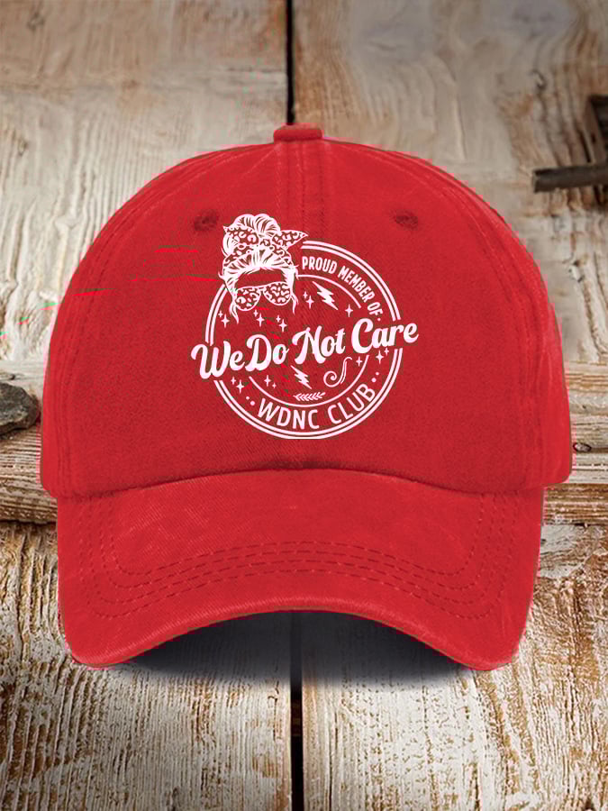 Retro Proud Member Of WDNC Club Menopause Perimenopause Print Baseball Cap