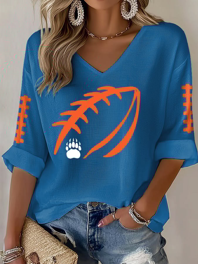 Women's Rugby Waffle Long Sleeve T-Shirt