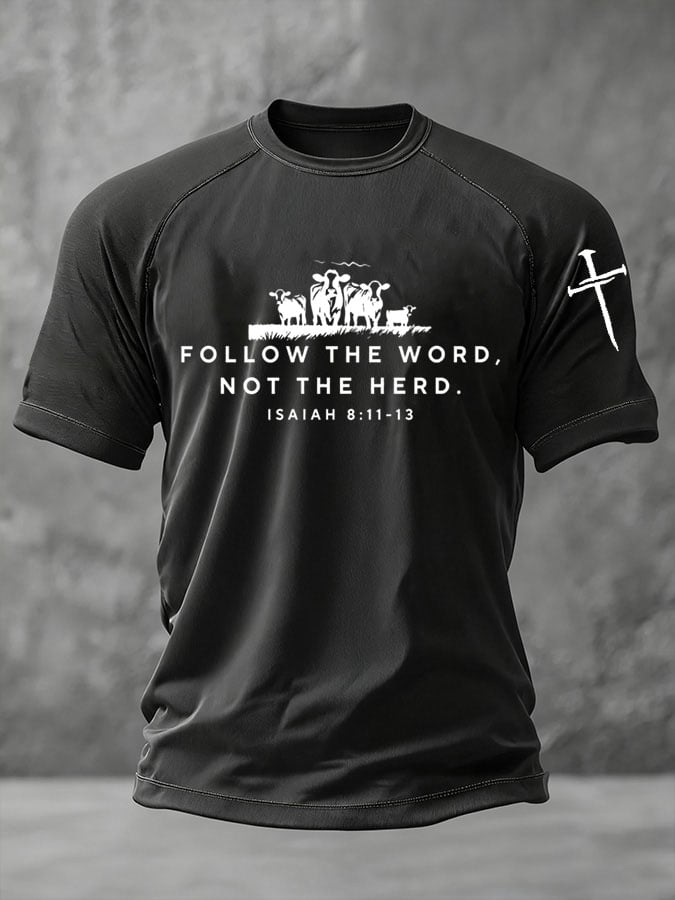 🔥Buy 3 Get 15% Off🔥Men's Faith Print Casual T-Shirt