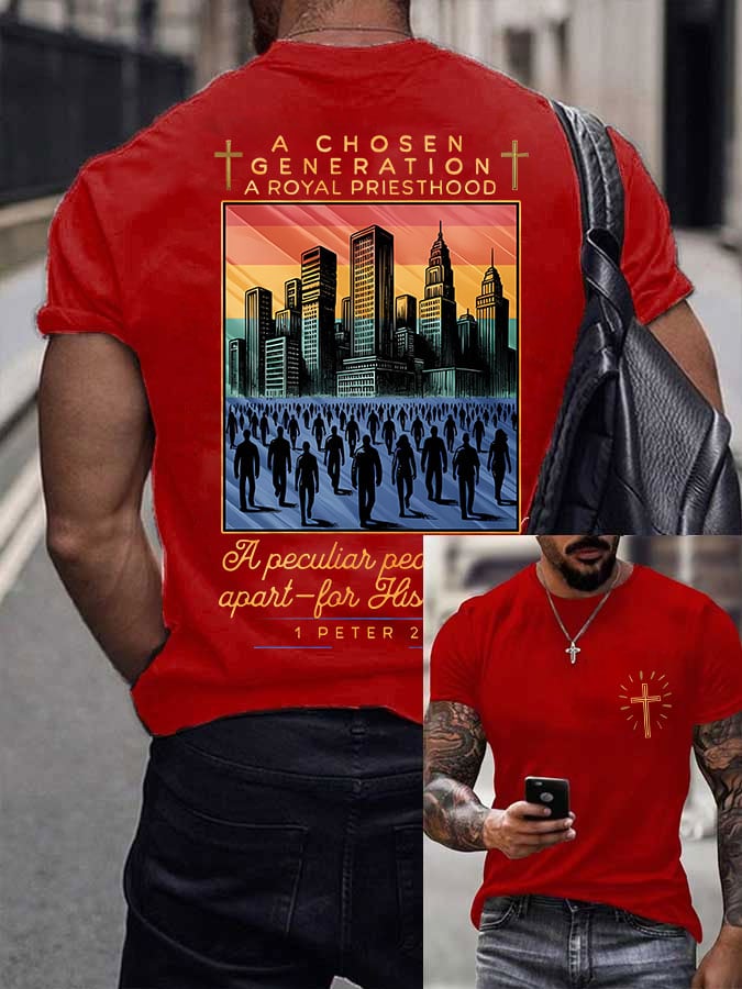 🔥Buy 3 Get 15% Off🔥Men's A Chosen Generation A Royal Priesthood  Printed Shirt